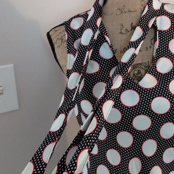 Nine West tank top blouse with tie sz XS - Picture 4 of 6